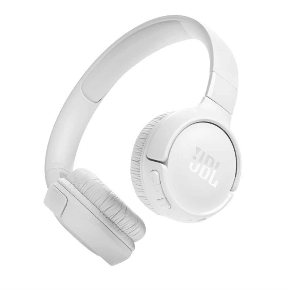NIB JBL Tune 520BT Bluetooth Wireless On-Ear Headphones - WHITE